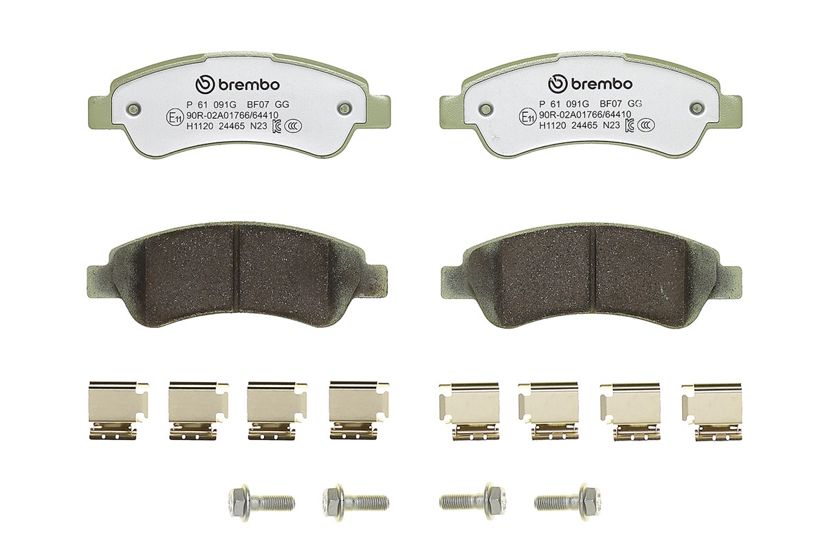 Jogo de 4 pastilhas de travão BREMBO ref. P 61 091G