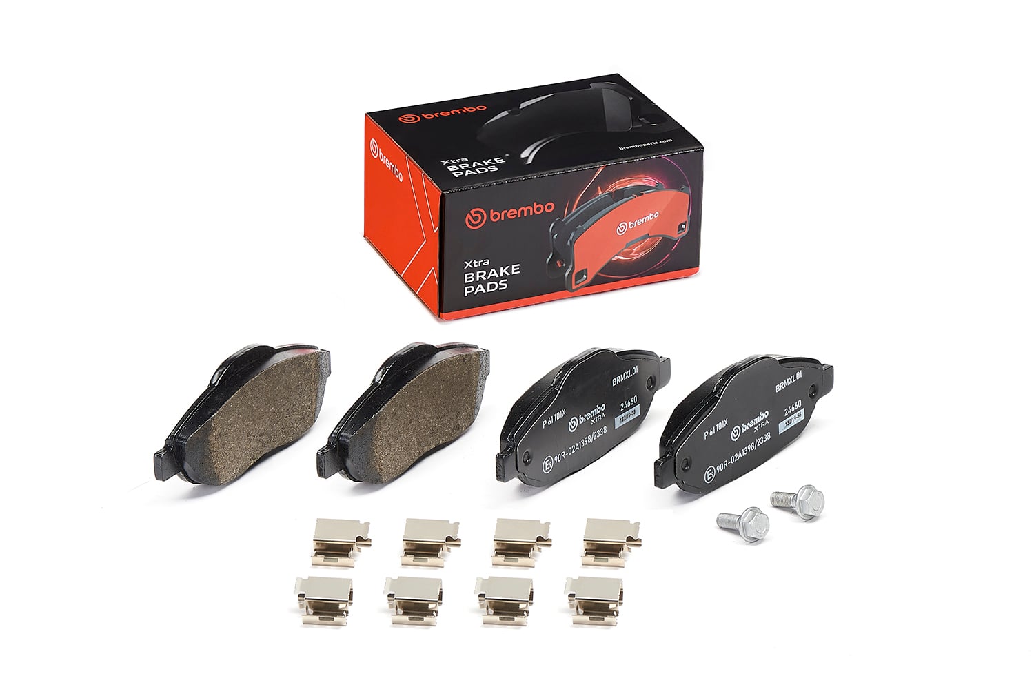 Jeu de 4 plaquettes de frein BREMBO ref. P 61 101X