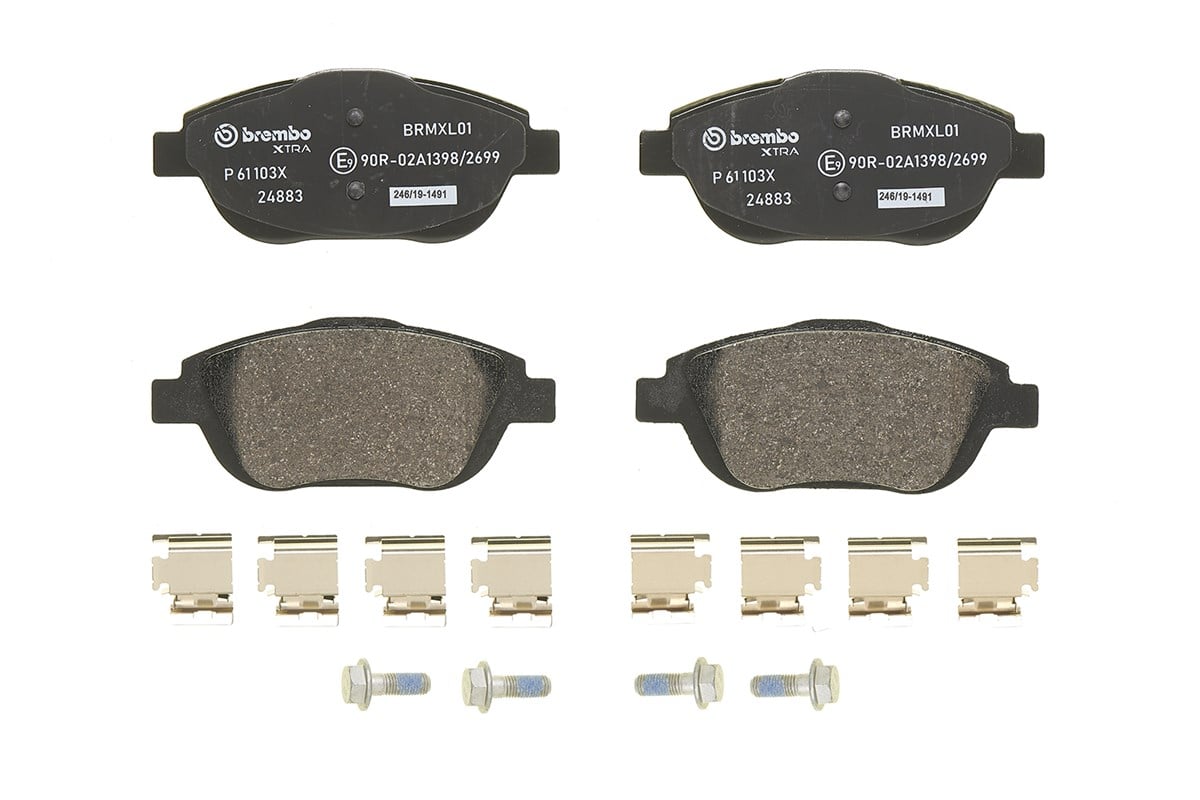 Jogo de 4 pastilhas de travão BREMBO ref. P 61 103X