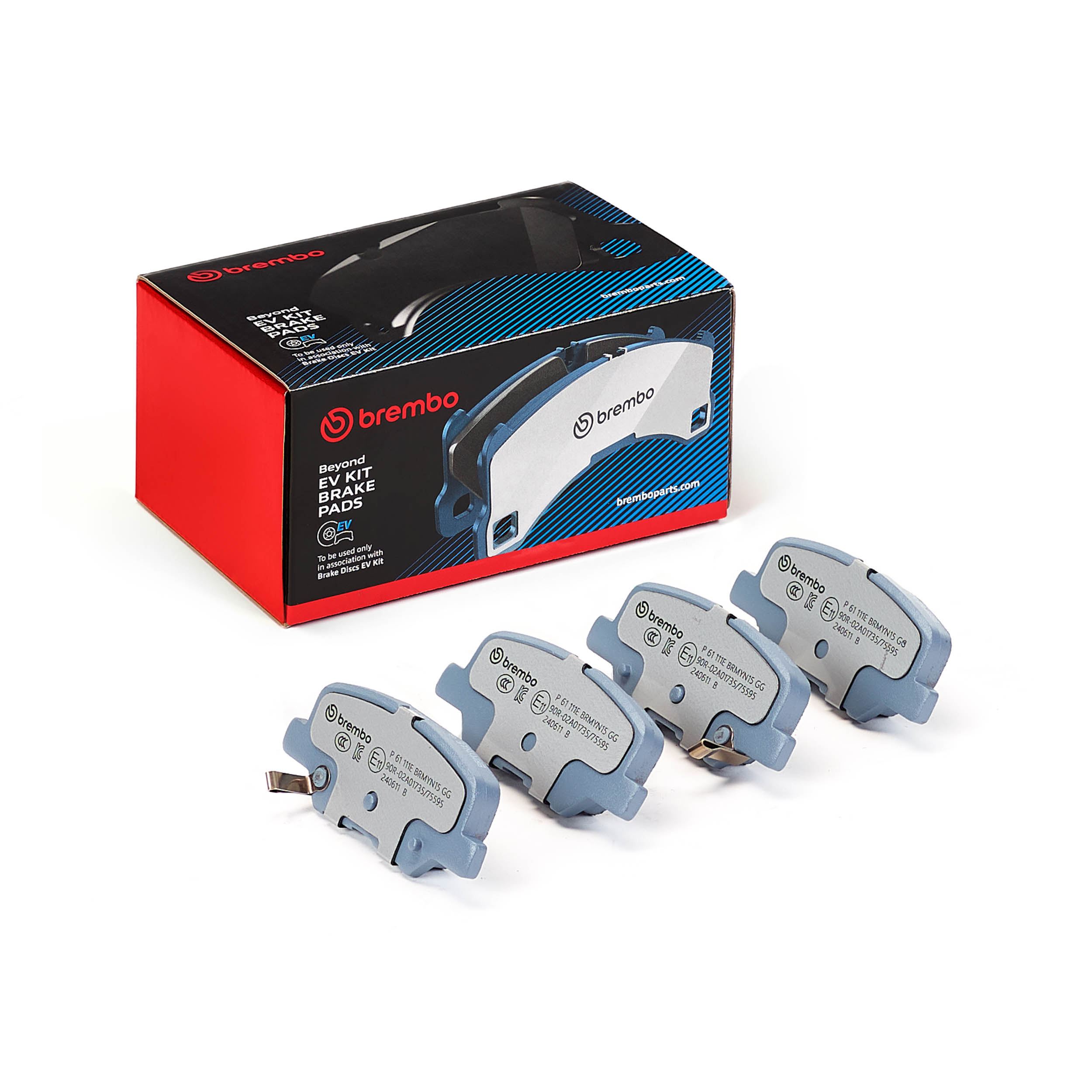 Jeu de 4 plaquettes de frein BREMBO ref. P 61 111E