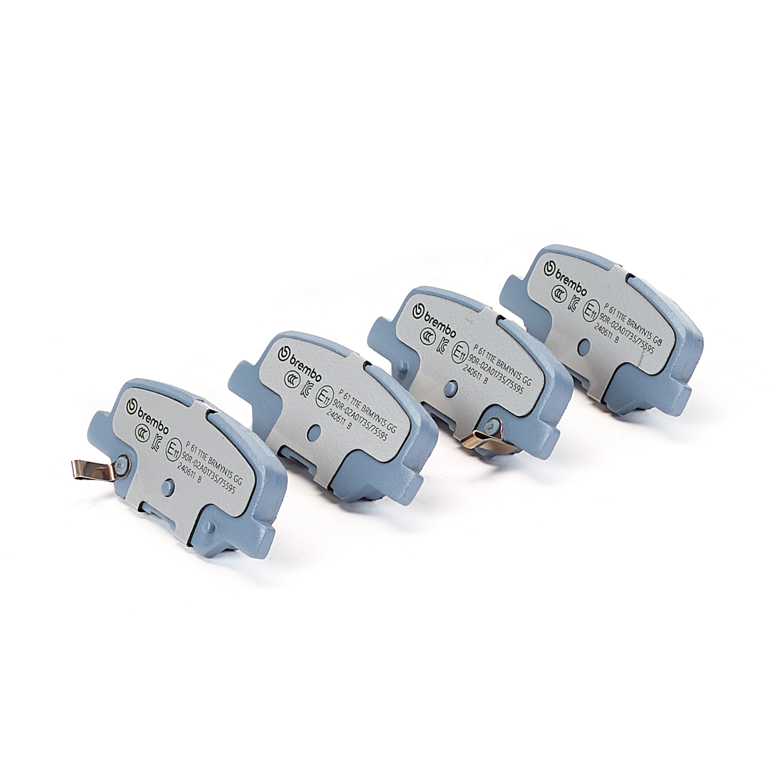 Jeu de 4 plaquettes de frein BREMBO ref. P 61 111E