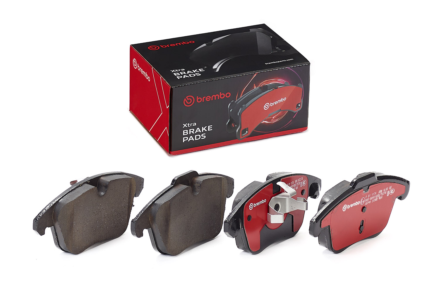 Jogo de 4 pastilhas de travão BREMBO ref. P 61 117X