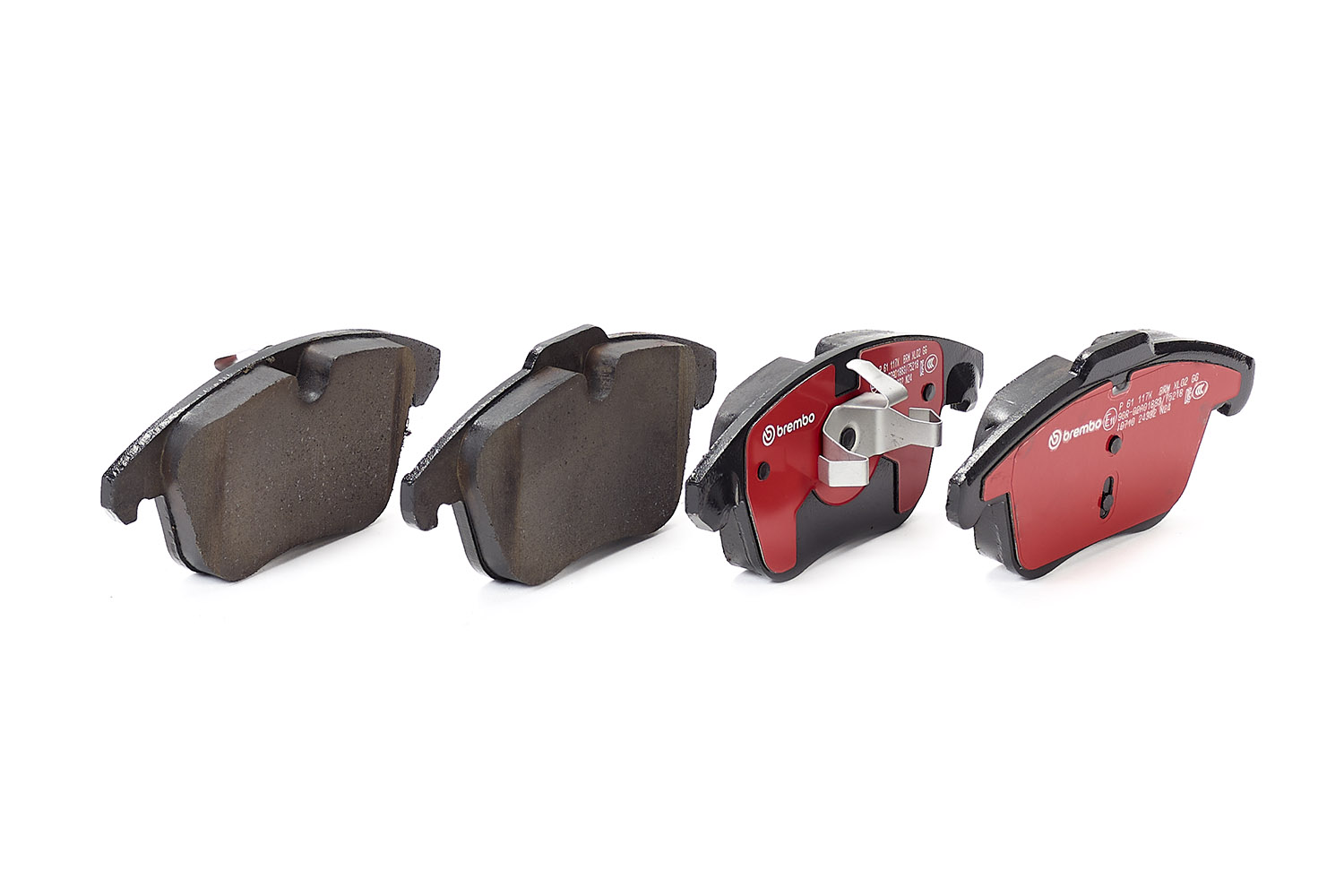 Jogo de 4 pastilhas de travão BREMBO ref. P 61 117X