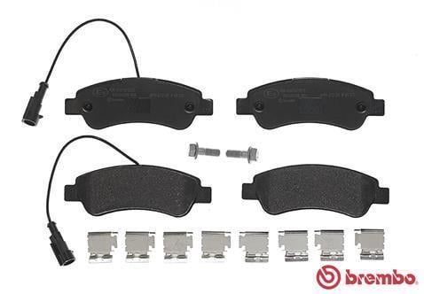 Jeu de 4 plaquettes de frein BREMBO ref. P 61 125
