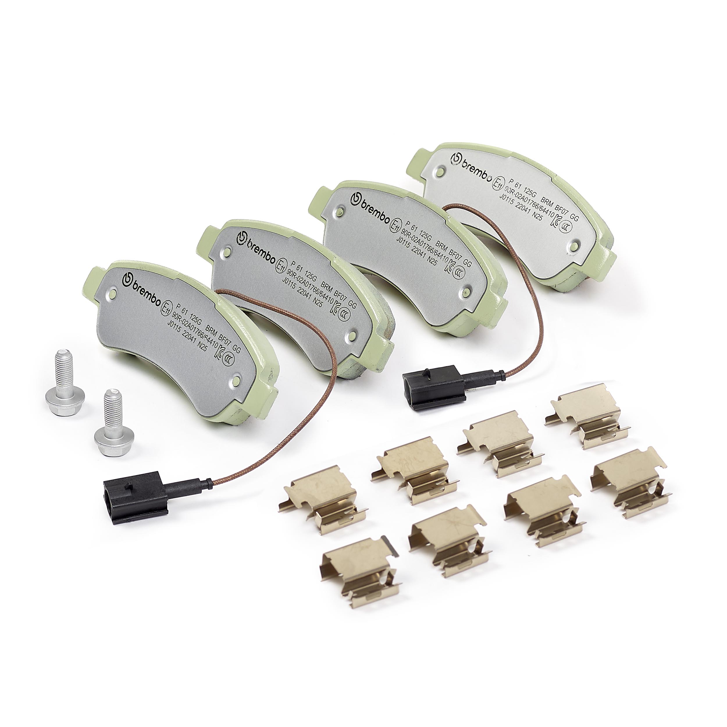 Jogo de 4 pastilhas de travão BREMBO ref. P 61 125G