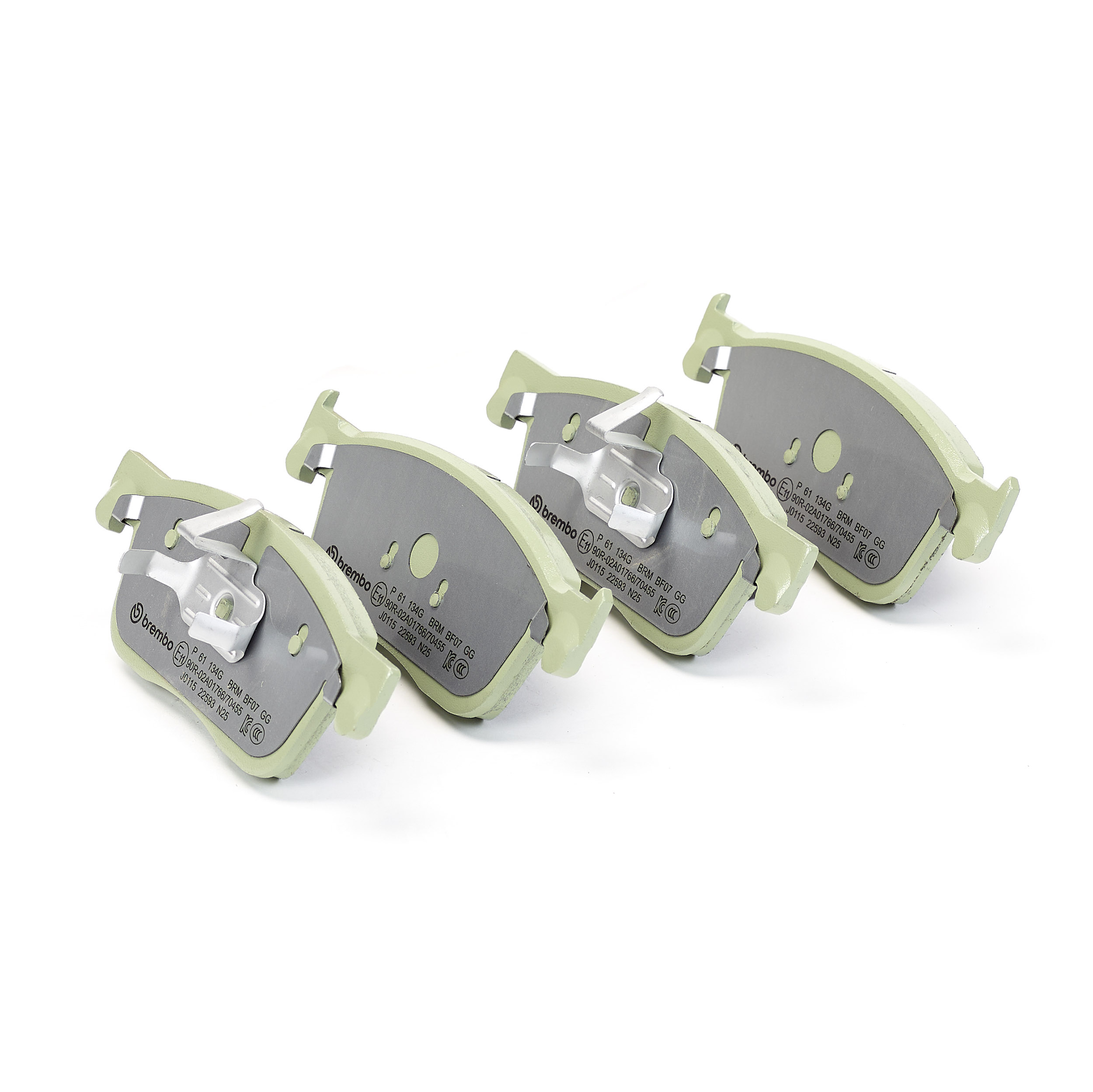 Jeu de 4 plaquettes de frein BREMBO ref. P 61 134G