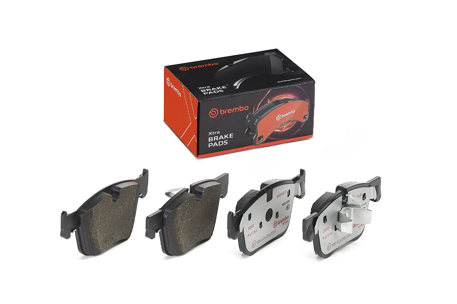 Jogo de 4 pastilhas de travão BREMBO ref. P 61 135X