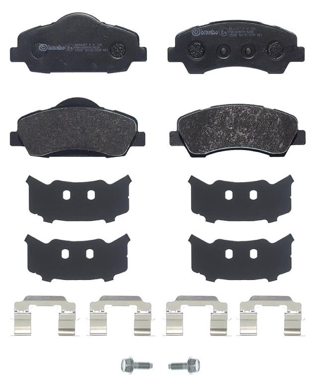 Jogo de 4 pastilhas de travão BREMBO ref. P 61 138