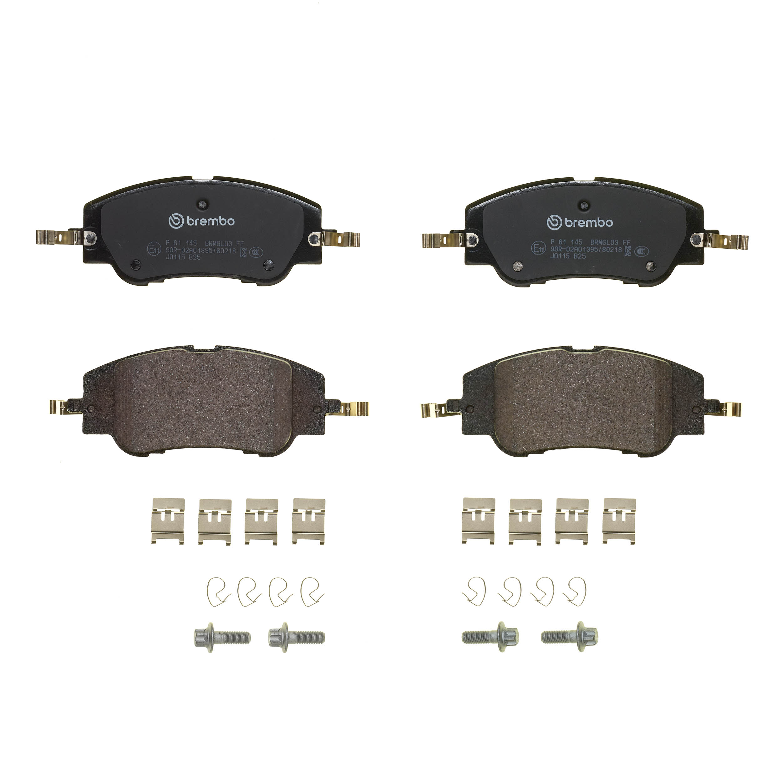 Jogo de 4 pastilhas de travão BREMBO ref. P 61 145