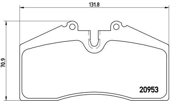 Jeu de 4 plaquettes de frein BREMBO ref. P 65 005