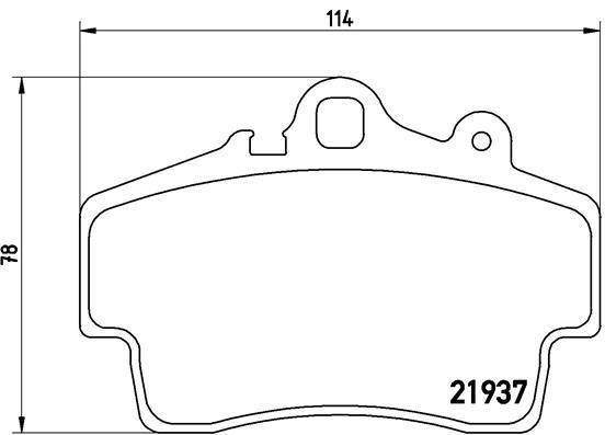 Jogo de 4 pastilhas de travão BREMBO ref. P 65 007