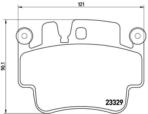 Jogo de 4 pastilhas de travão BREMBO ref. P 65 009