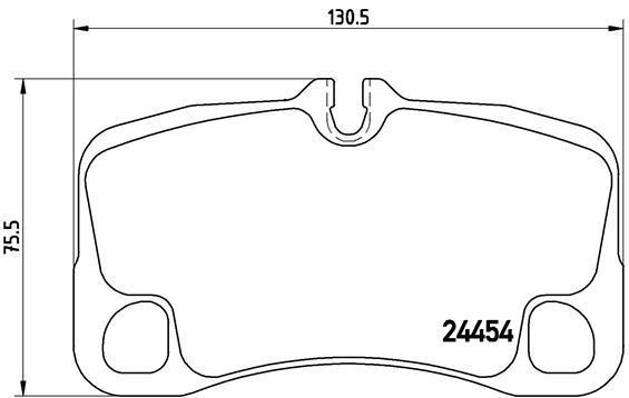 Jogo de 4 pastilhas de travão BREMBO ref. P 65 022