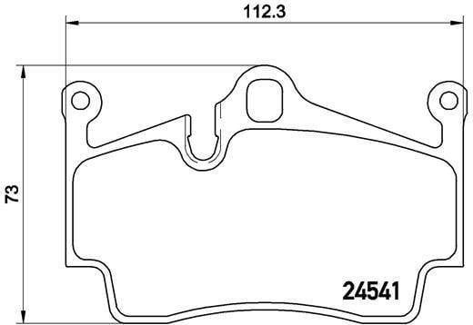 Jeu de 4 plaquettes de frein BREMBO ref. P 65 028