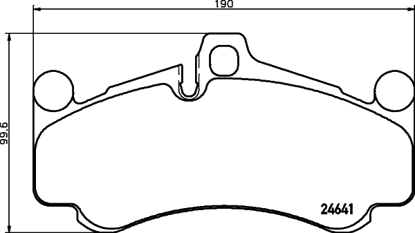 Jeu de 4 plaquettes de frein BREMBO ref. P 65 034