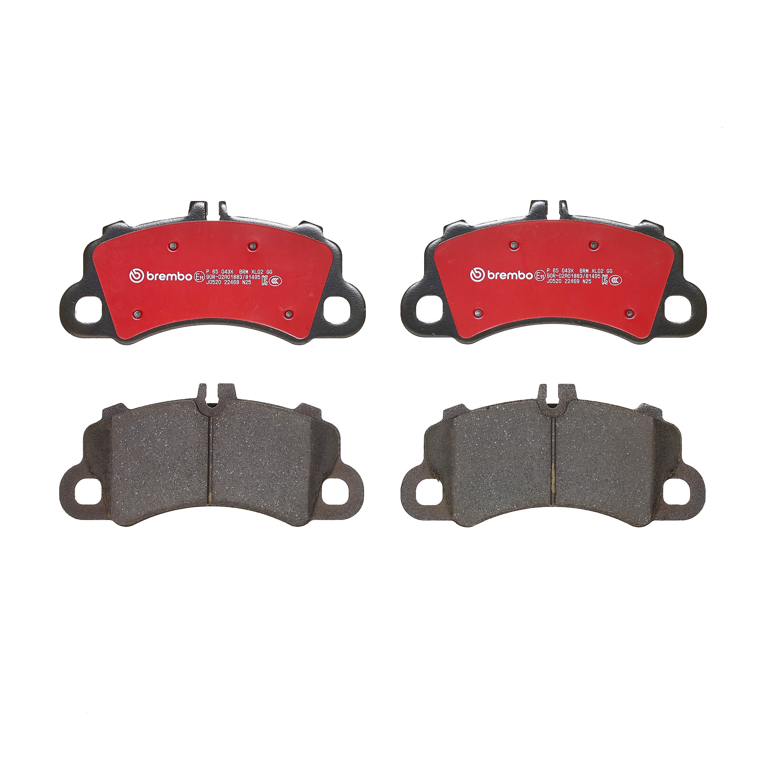 Jogo de 4 pastilhas de travão BREMBO ref. P 65 043X