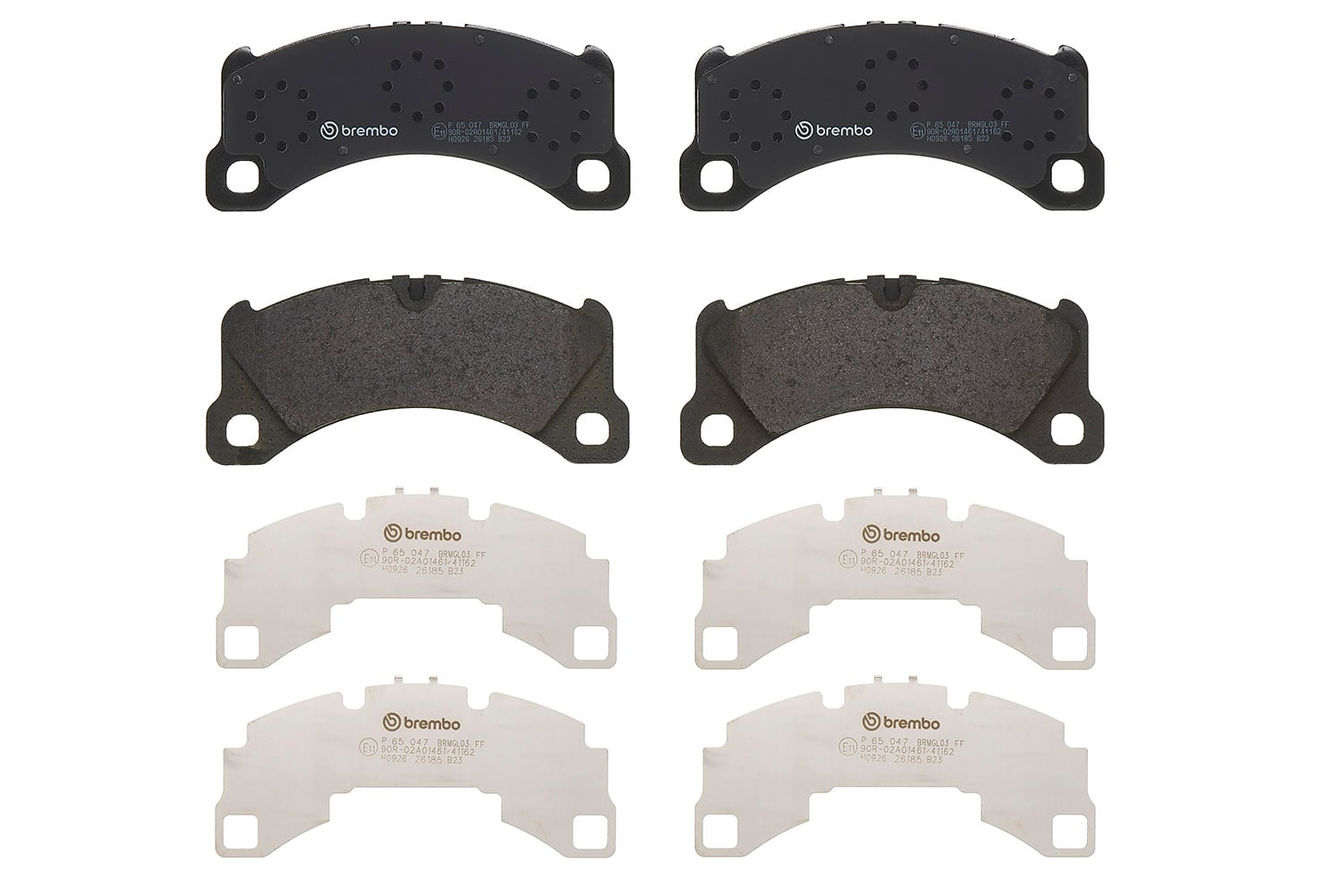 Jeu de 4 plaquettes de frein BREMBO ref. P 65 047