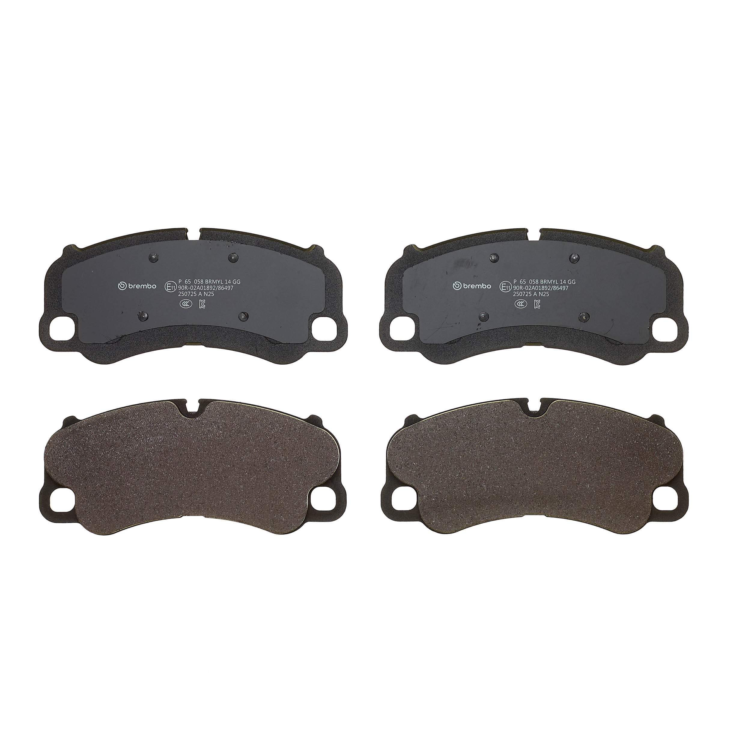 Jeu de 4 plaquettes de frein BREMBO P 65 058