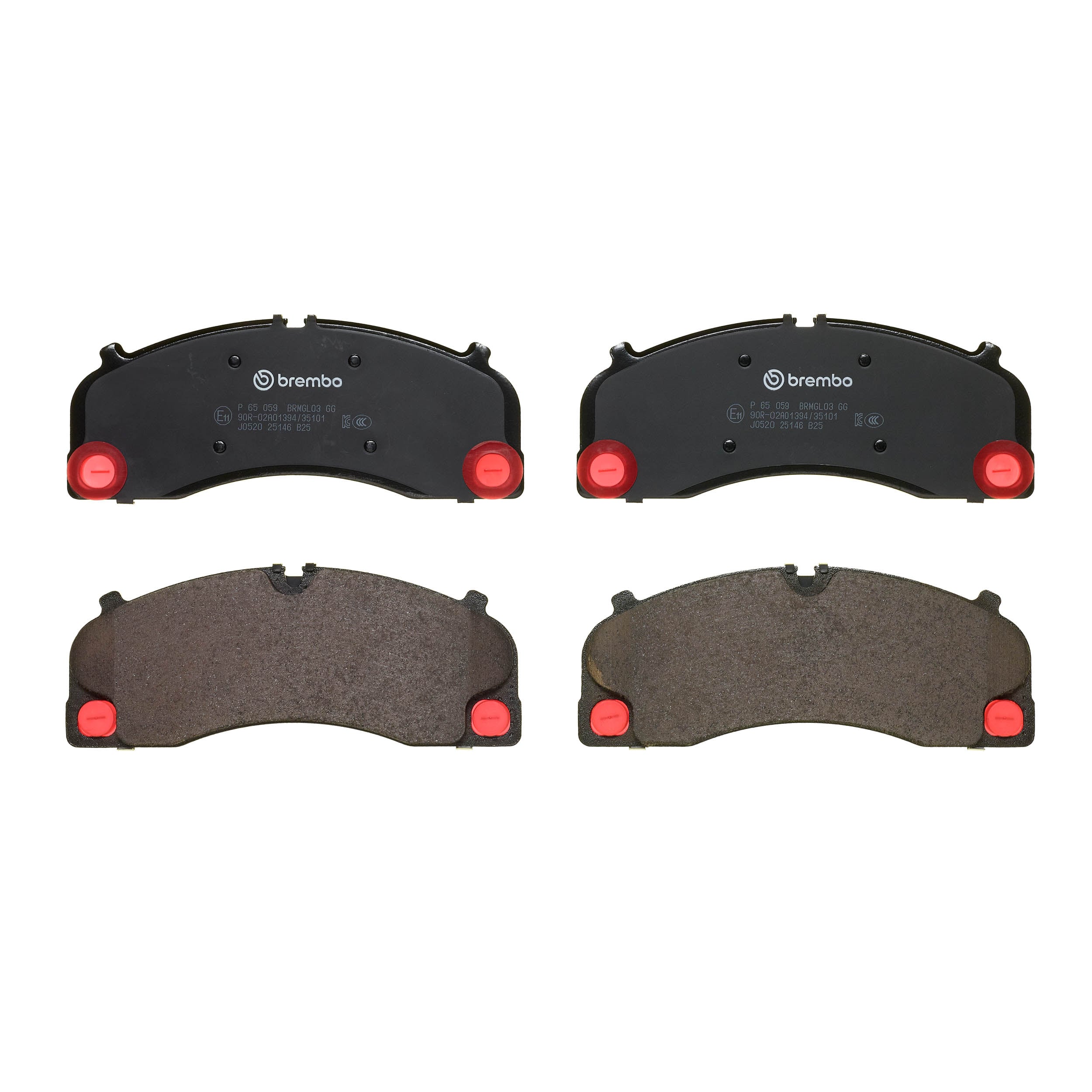 Jeu de 4 plaquettes de frein BREMBO P 65 059