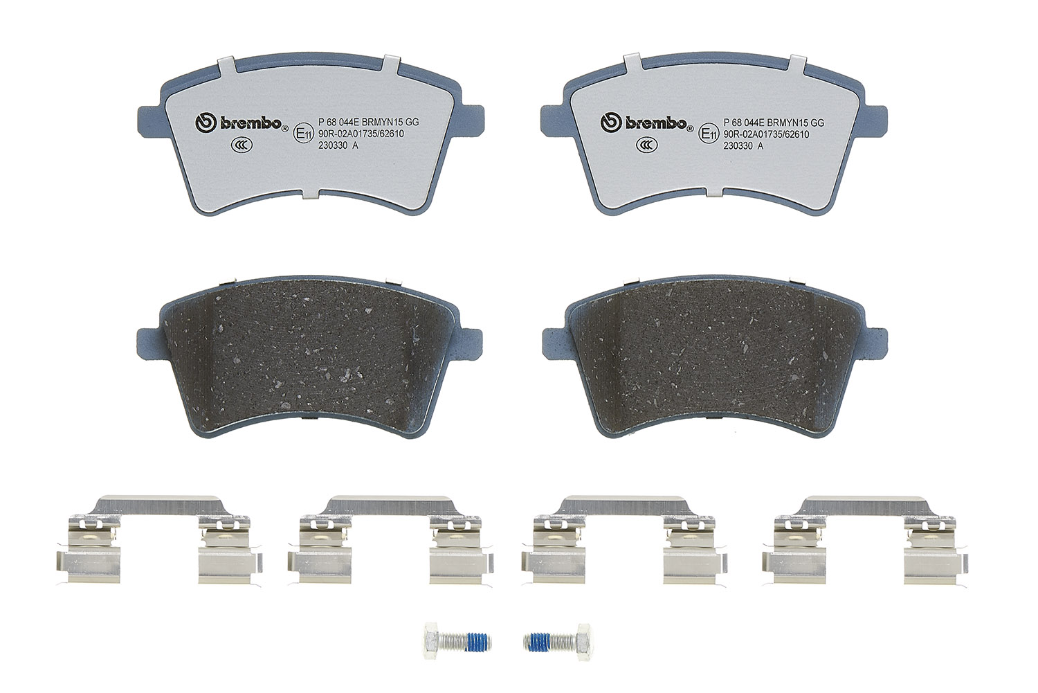 Juego de 4 pastillas de freno (Almohadilla de freno) BREMBO ref. P 68 044E