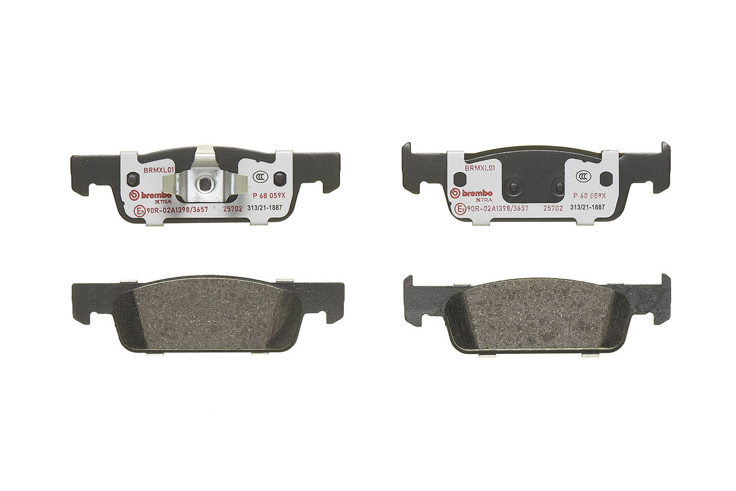 Jeu de 4 plaquettes de frein BREMBO ref. P 68 059X
