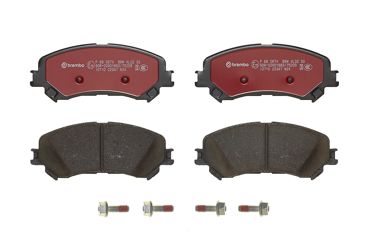Jogo de 4 pastilhas de travão BREMBO ref. P 68 067X