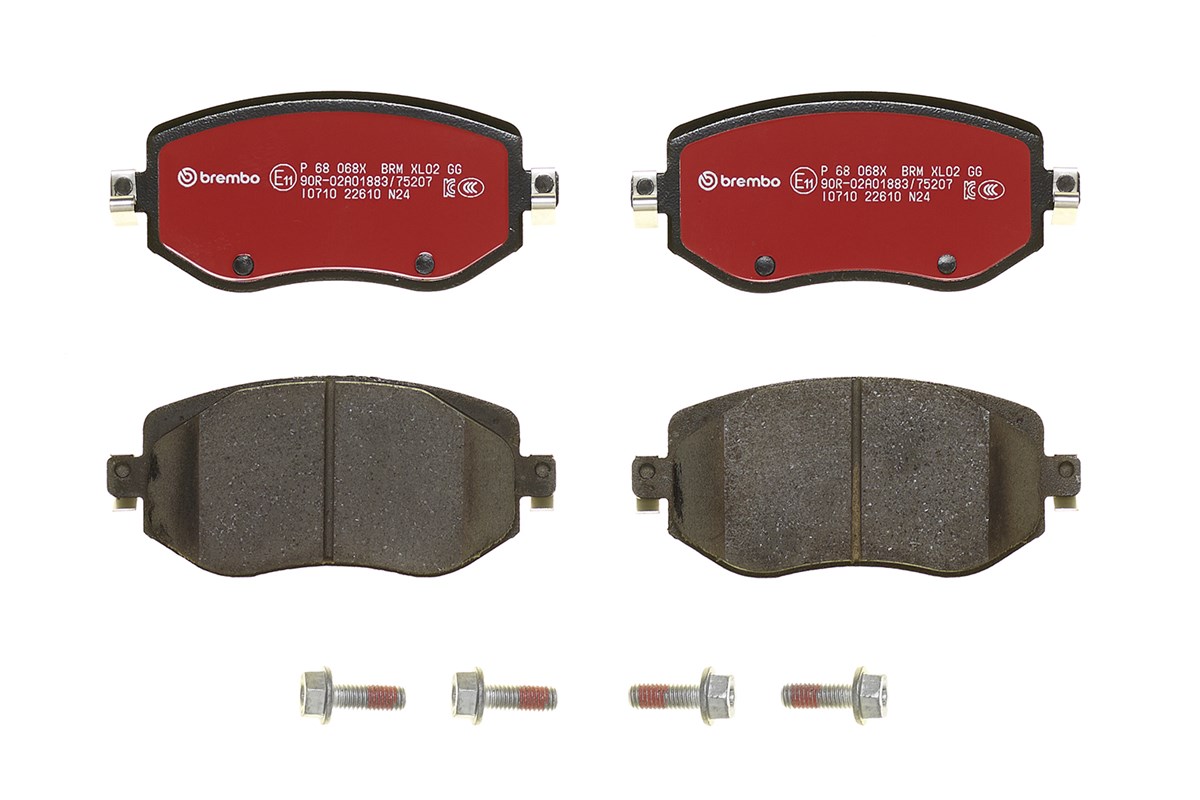 Jogo de 4 pastilhas de travão BREMBO ref. P 68 068X