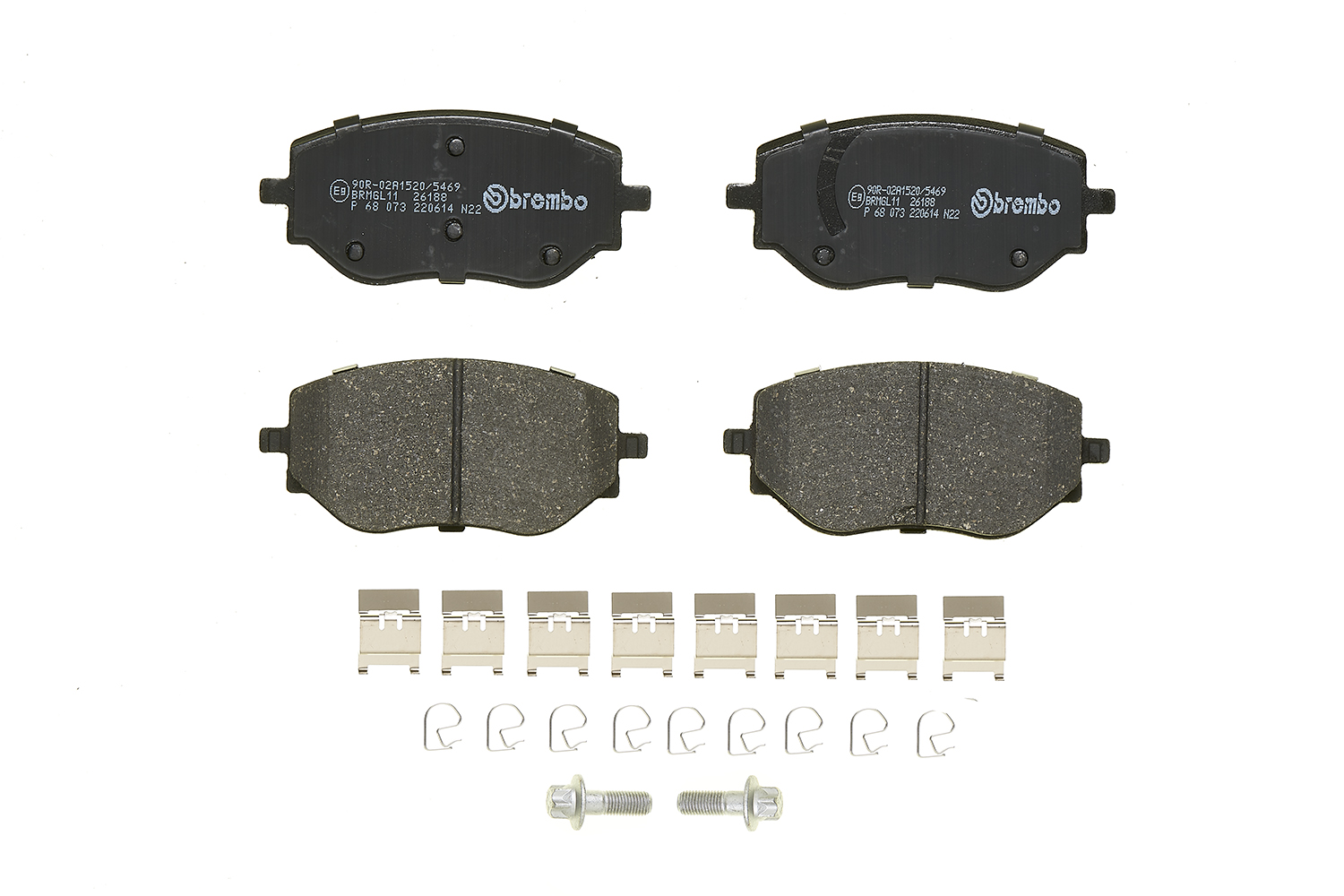 Jogo de 4 pastilhas de travão BREMBO ref. P 68 073
