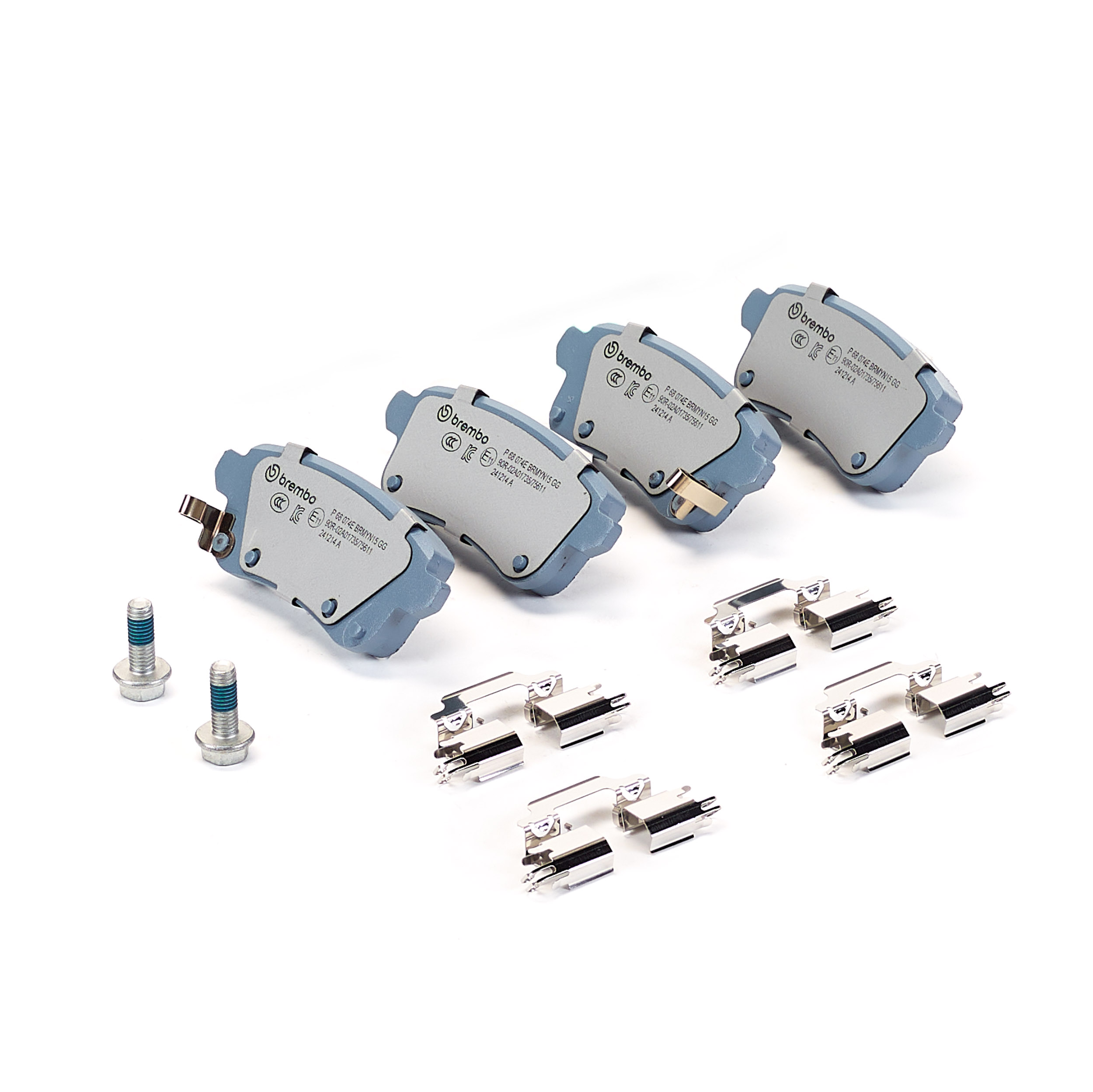 Jeu de 4 plaquettes de frein BREMBO ref. P 68 074E