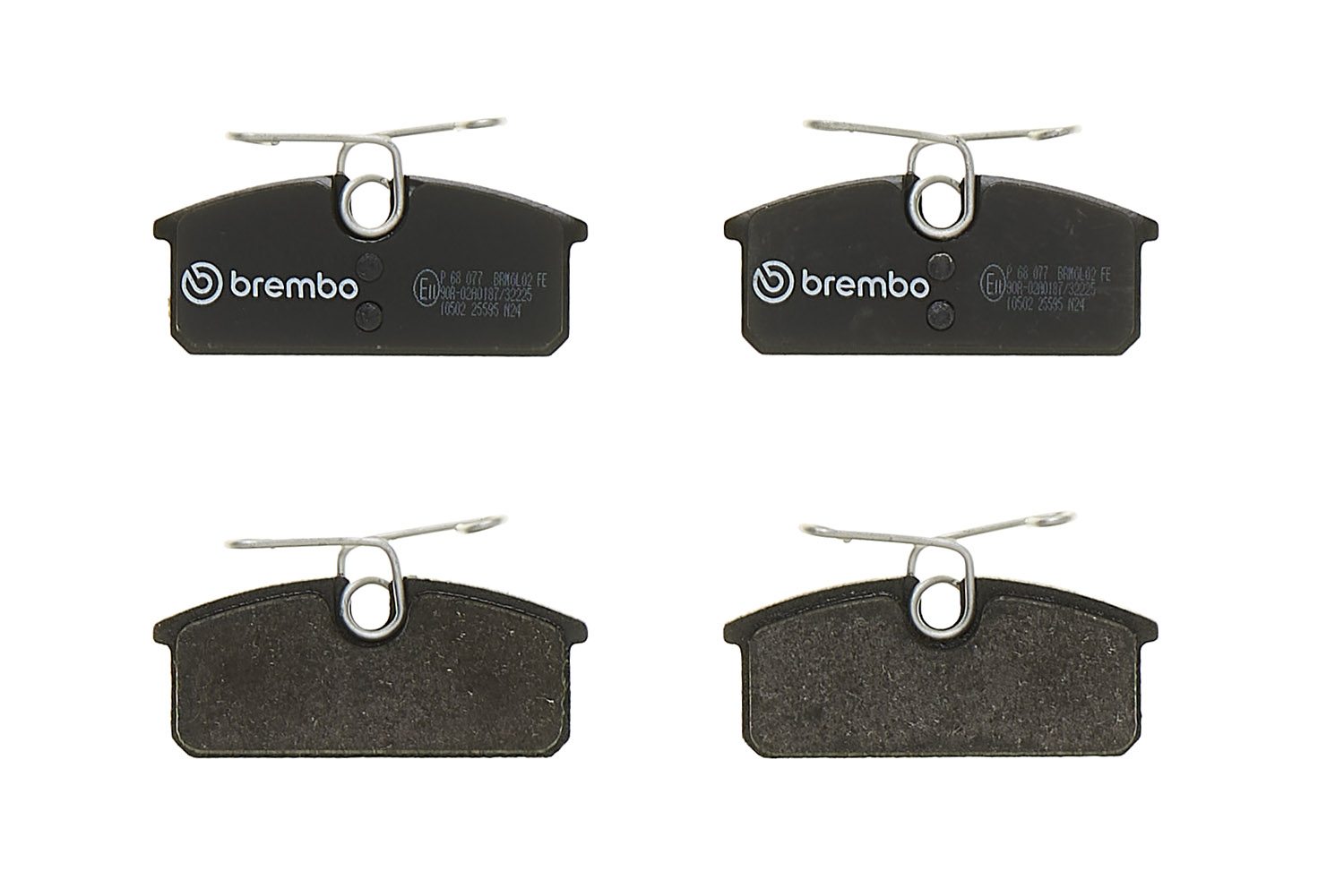 Jogo de 4 pastilhas de travão BREMBO ref. P 68 077
