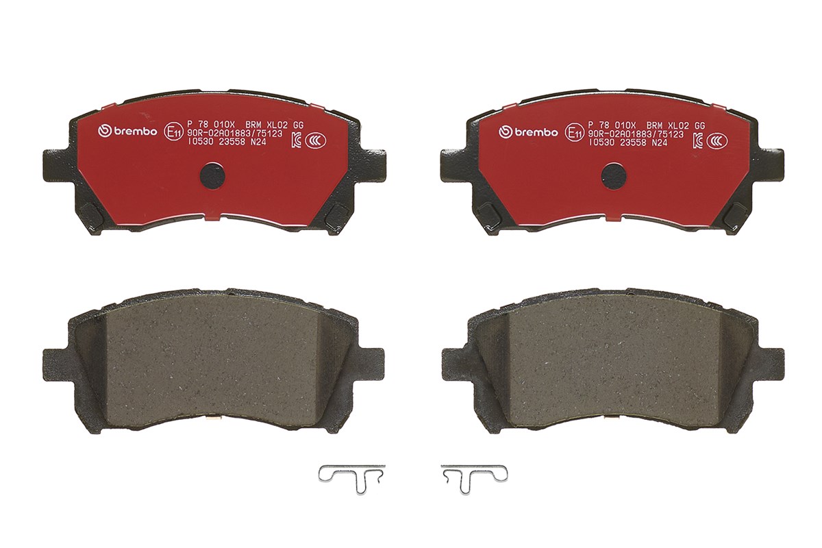 Jogo de 4 pastilhas de travão BREMBO ref. P 78 010X