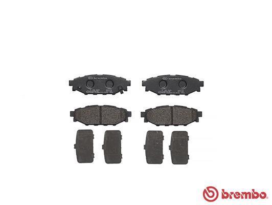 Jogo de 4 pastilhas de travão BREMBO ref. P 78 020