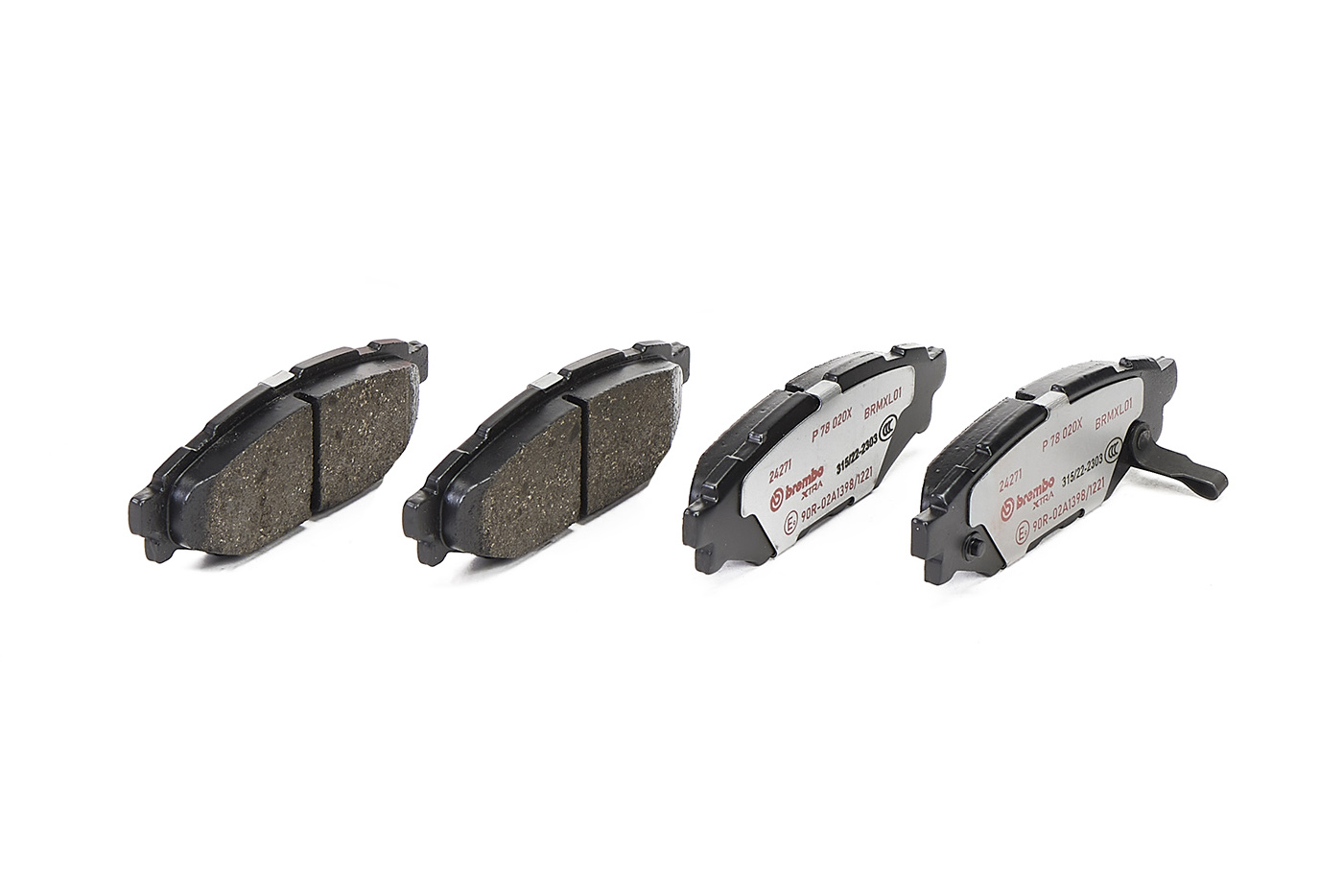 Jogo de 4 pastilhas de travão BREMBO ref. P 78 020X