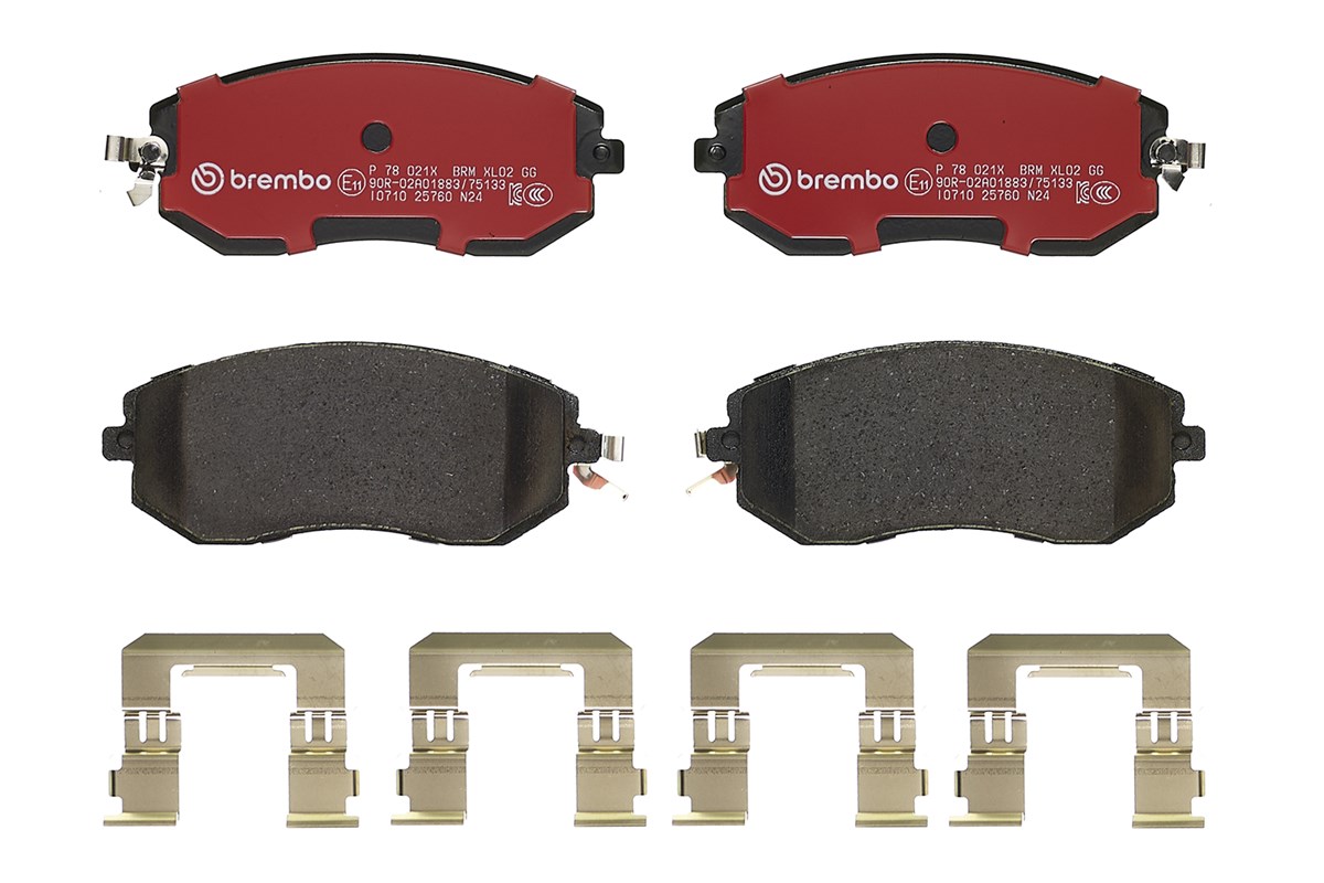 Jogo de 4 pastilhas de travão BREMBO ref. P 78 021X