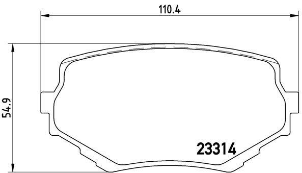 Jogo de 4 pastilhas de travão BREMBO ref. P 79 009