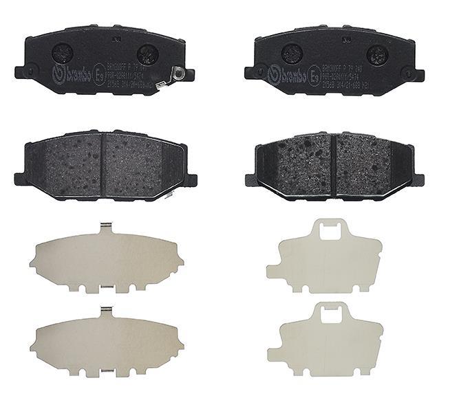 Jogo de 4 pastilhas de travão BREMBO ref. P 79 040