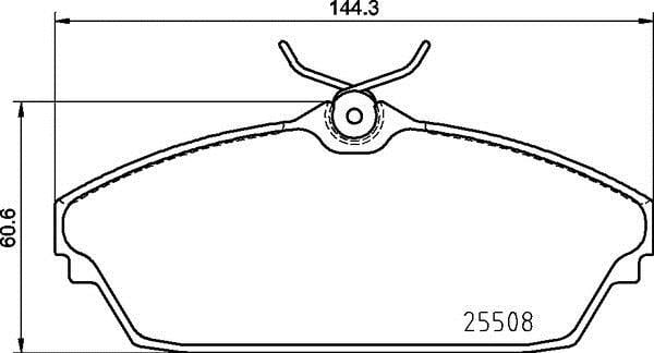 Jogo de 4 pastilhas de travão BREMBO ref. P 82 003