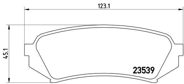 Jogo de 4 pastilhas de travão BREMBO ref. P 83 049