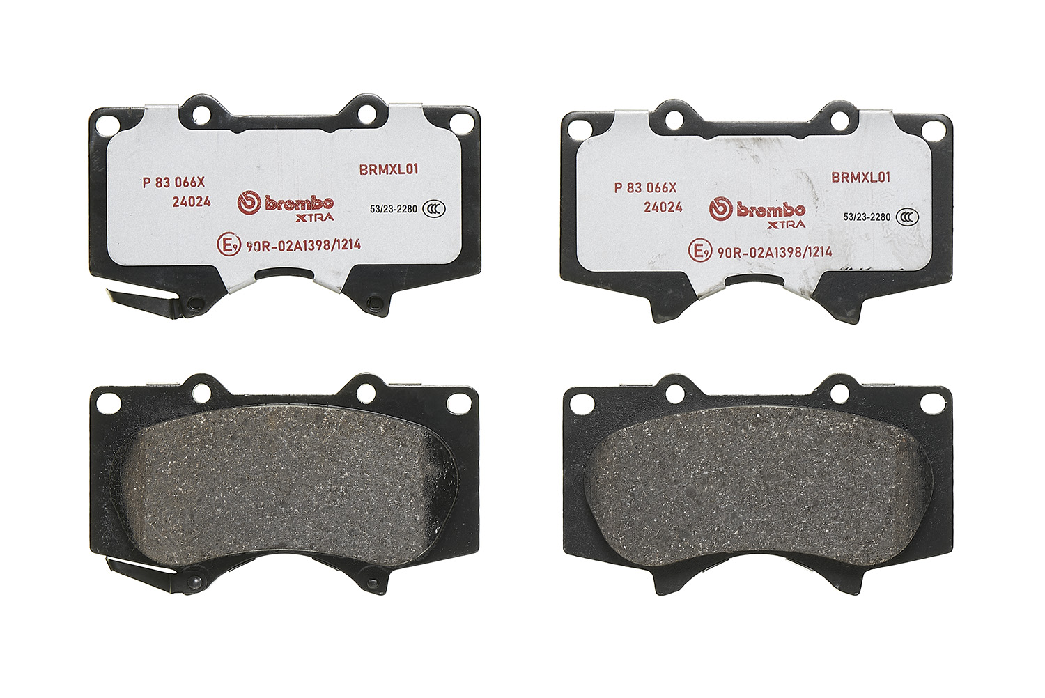 Jeu de 4 plaquettes de frein BREMBO ref. P 83 066X
