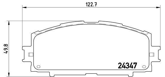 Jeu de 4 plaquettes de frein BREMBO ref. P 83 086