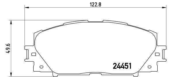 Jogo de 4 pastilhas de travão BREMBO ref. P 83 106