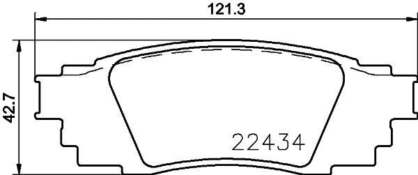 Jogo de 4 pastilhas de travão BREMBO ref. P 83 160