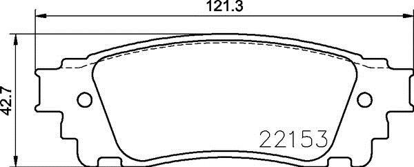 Jogo de 4 pastilhas de travão BREMBO ref. P 83 166