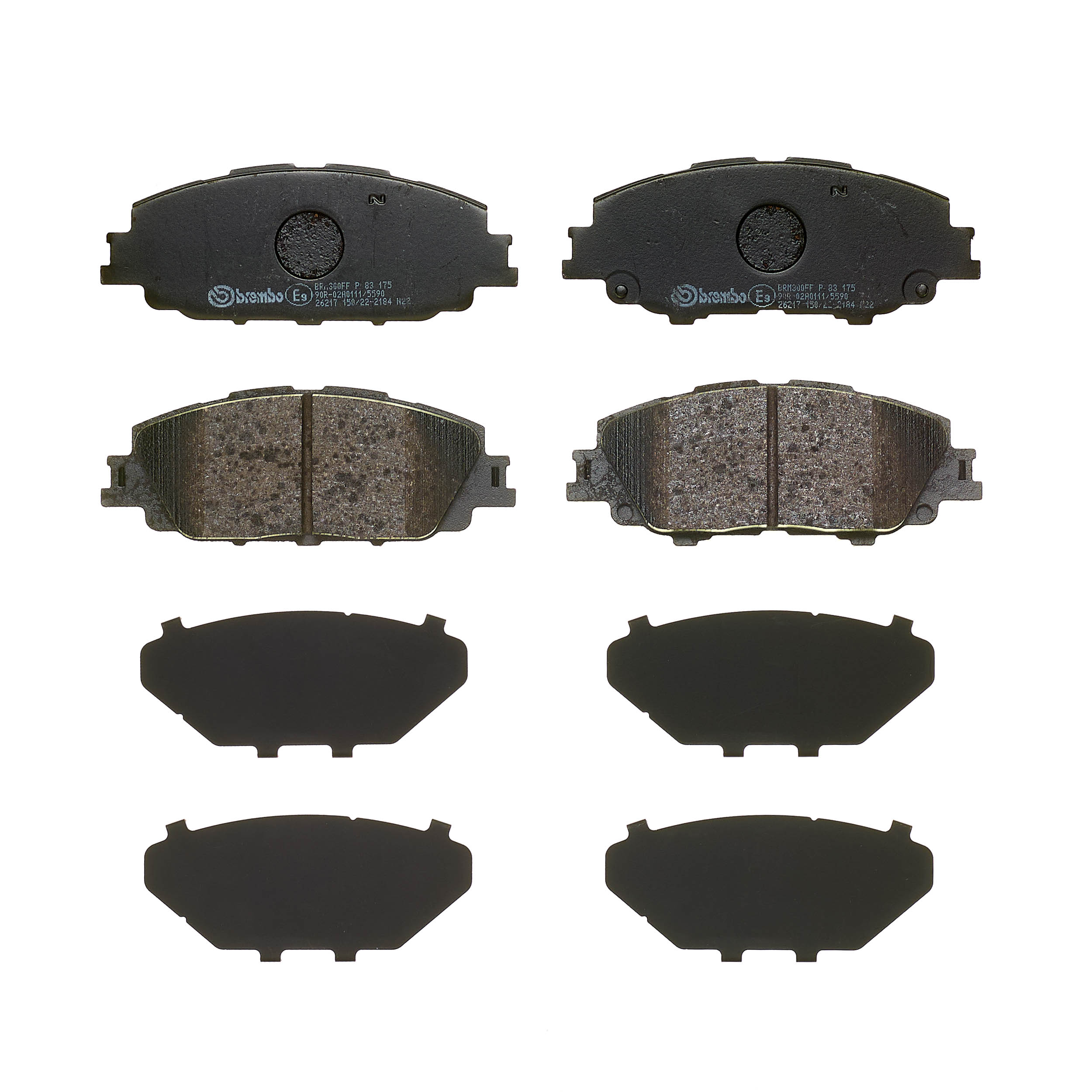 Jogo de 4 pastilhas de travão BREMBO ref. P 83 175