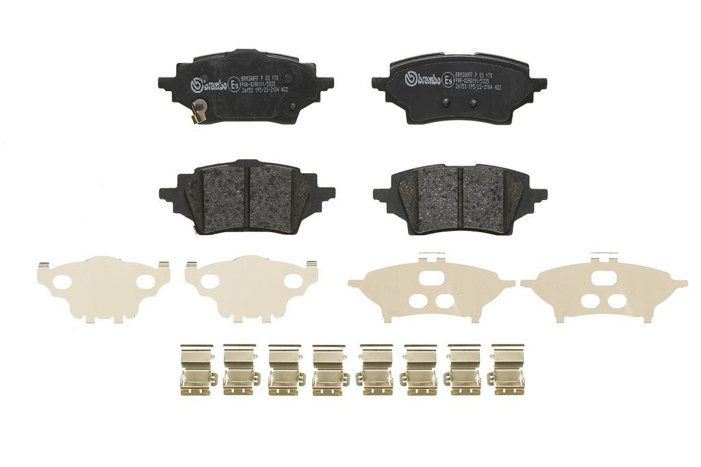 Jogo de 4 pastilhas de travão BREMBO ref. P 83 178