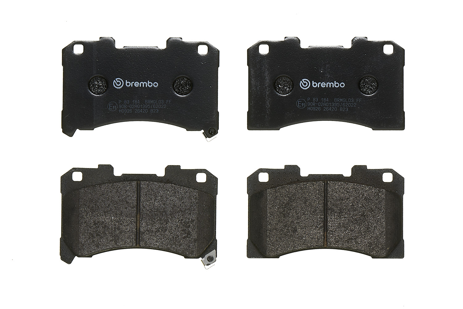 Jogo de 4 pastilhas de travão BREMBO ref. P 83 184