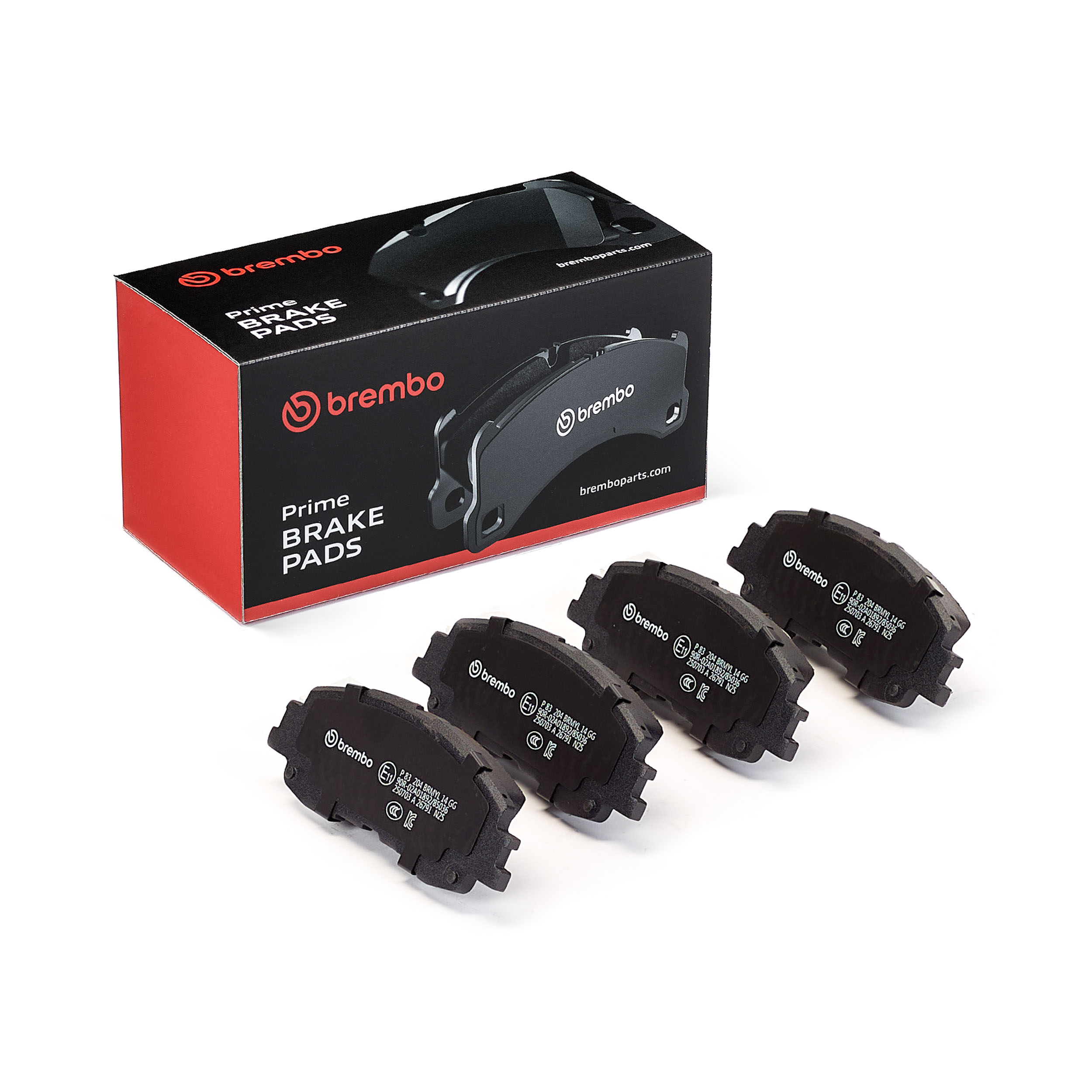 Jogo de 4 pastilhas de travão BREMBO P 83 204