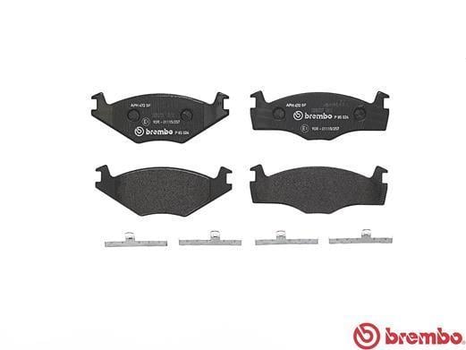 Jeu de 4 plaquettes de frein BREMBO ref. P 85 024