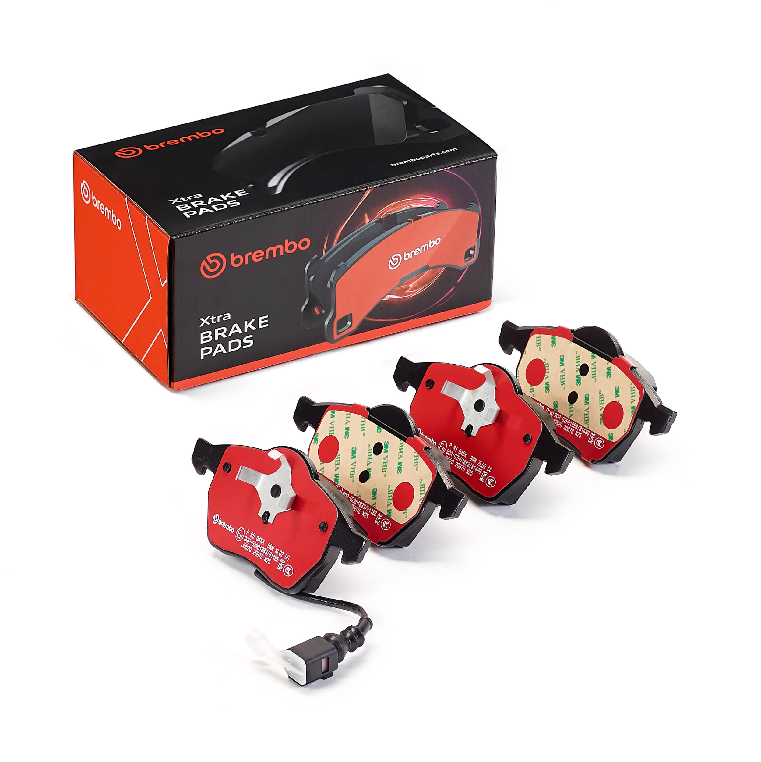 Jogo de 4 pastilhas de travão BREMBO ref. P 85 045X