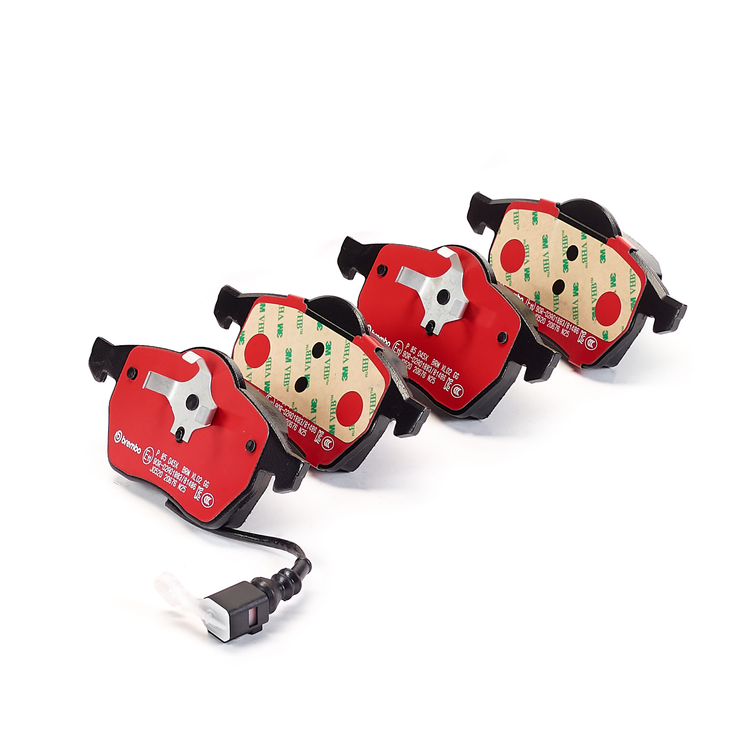 Jogo de 4 pastilhas de travão BREMBO ref. P 85 045X